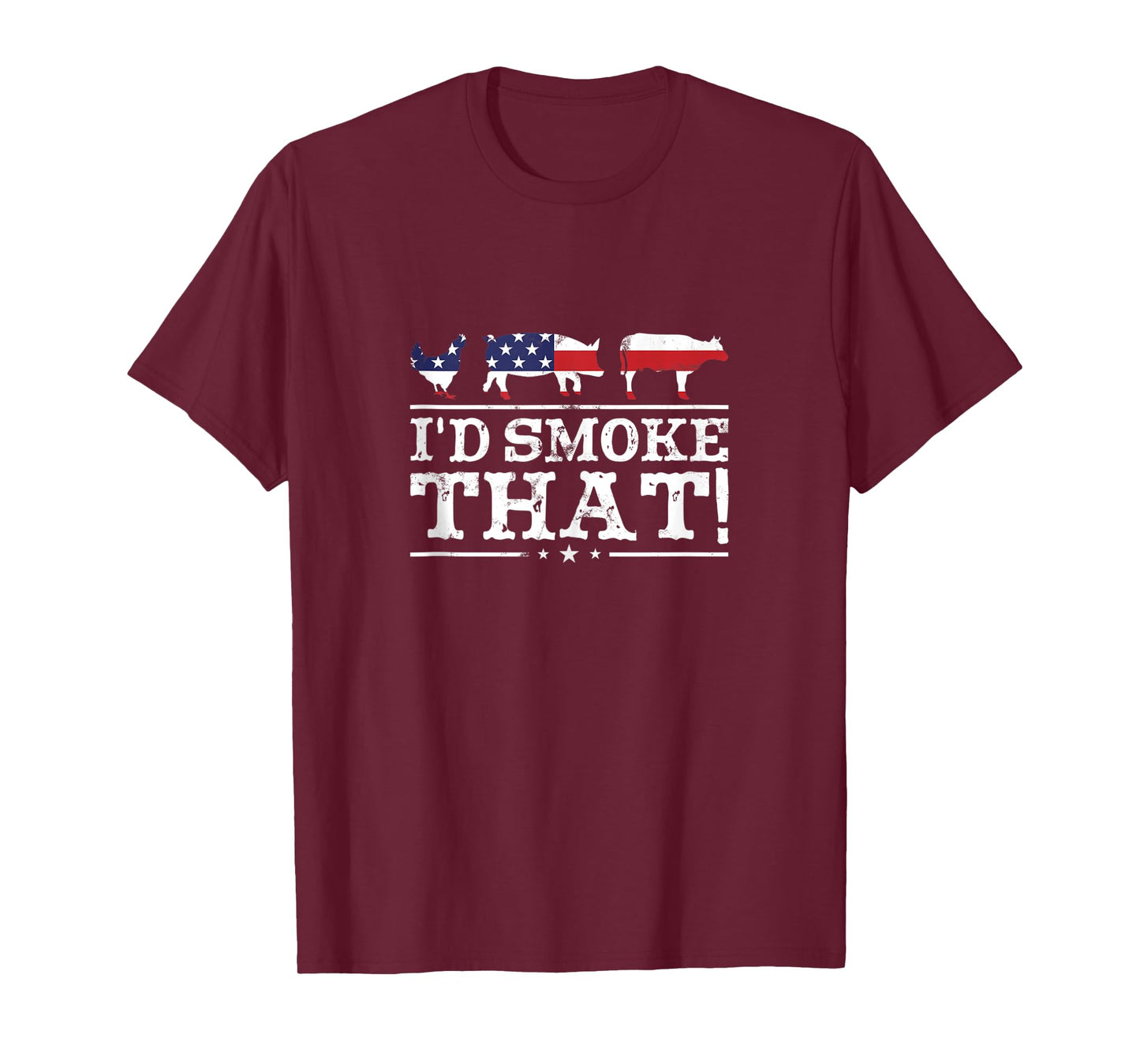 Funny BBQ Shirt I'd Smoke That Meat Pitmaster Grill Gift Tank Top