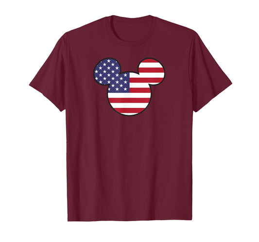 Disney Mickey American Flag T-Shirt