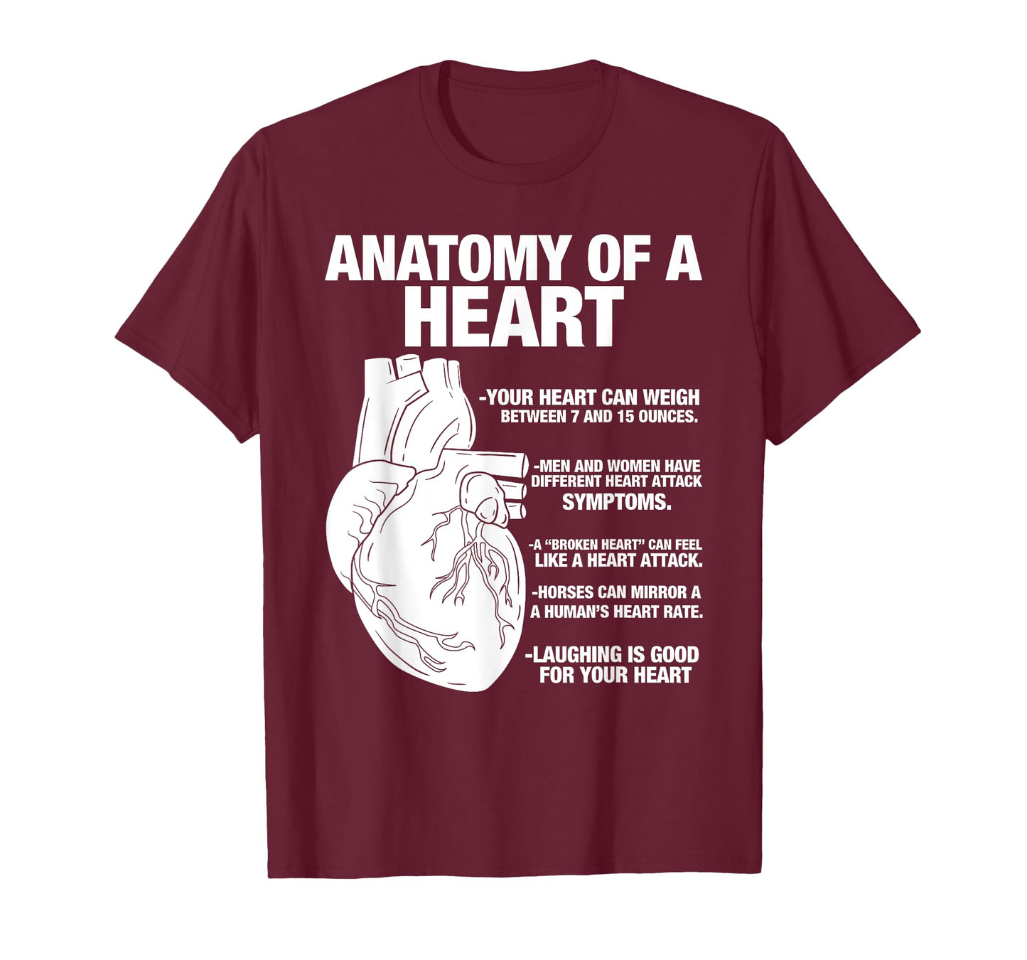 Anatomical Heart - Cool Cardiologist Design T-Shirt