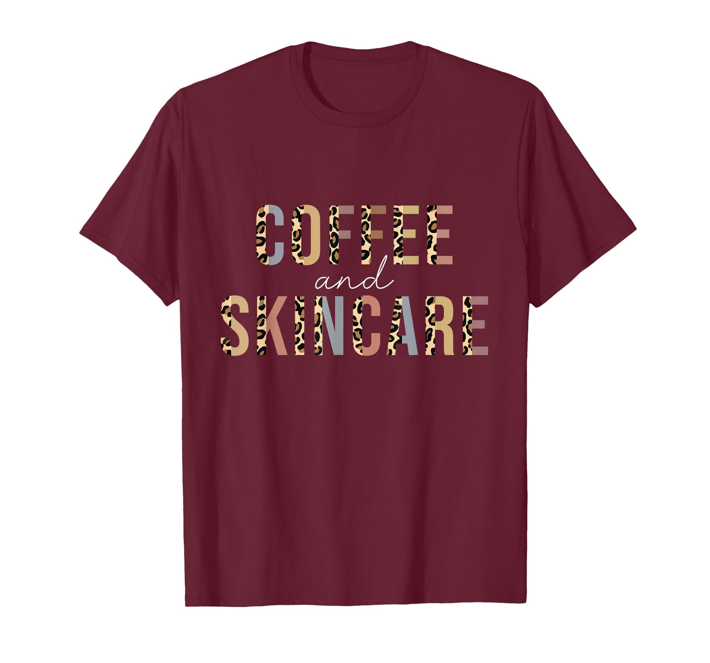 Coffee And Skincare Leopard Esthetician Skincare T-Shirt