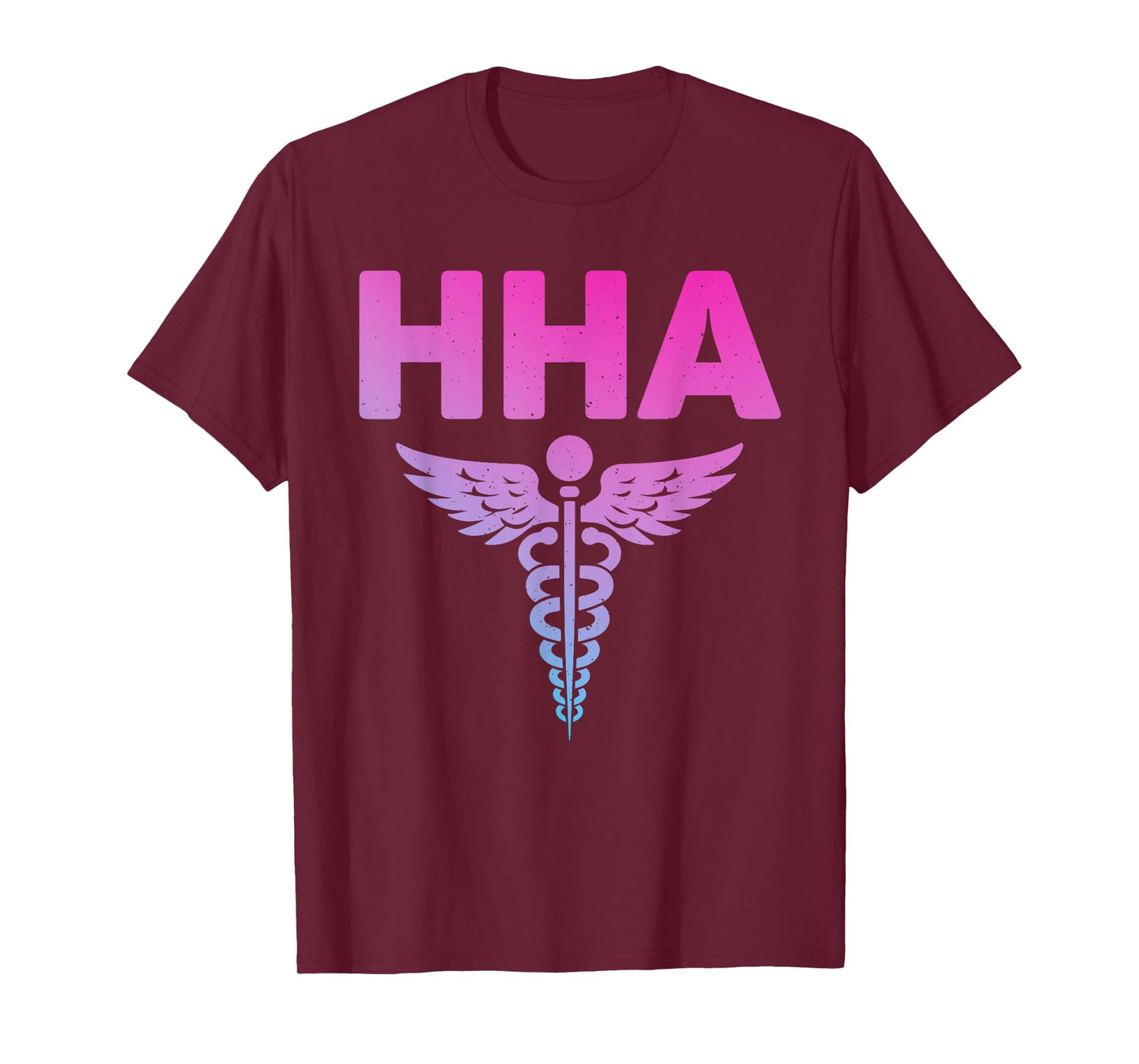 Cool Home Health Aide Art For Men Women Caregiver HHA Nurse T-Shirt