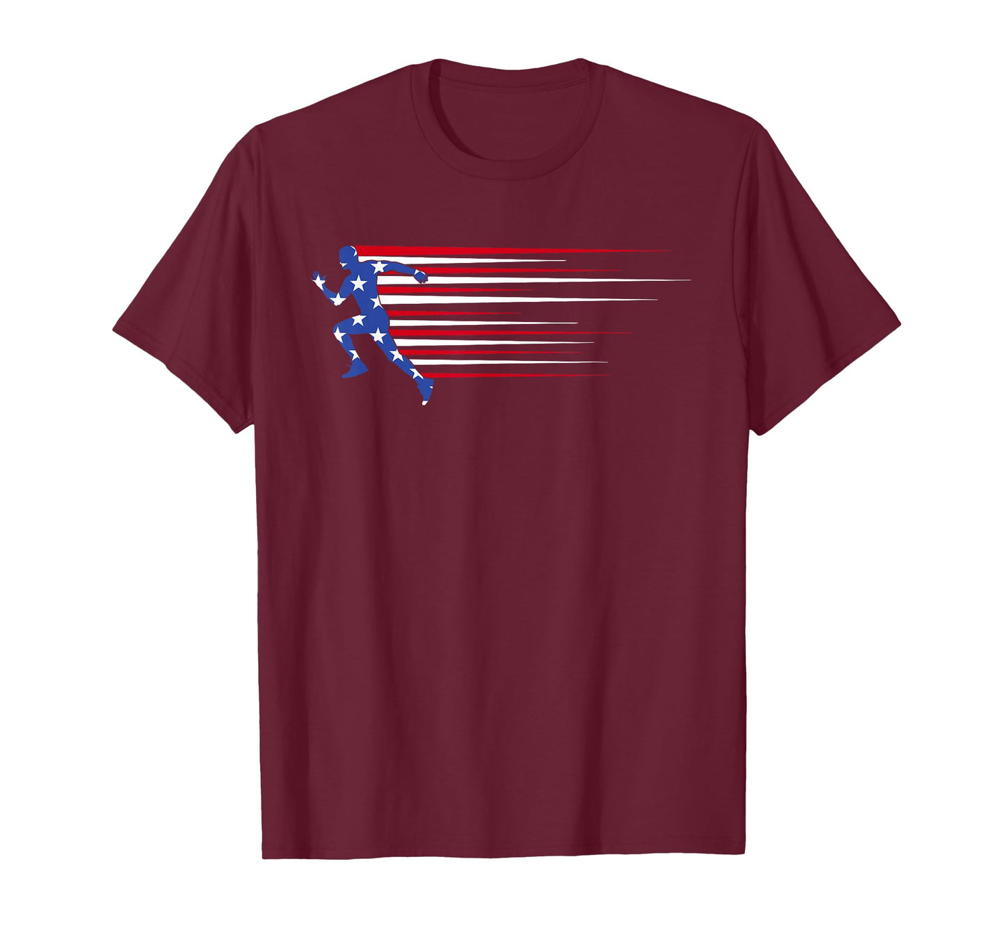 Best USA American Flag Track and Field Gift Team Men Women T-Shirt