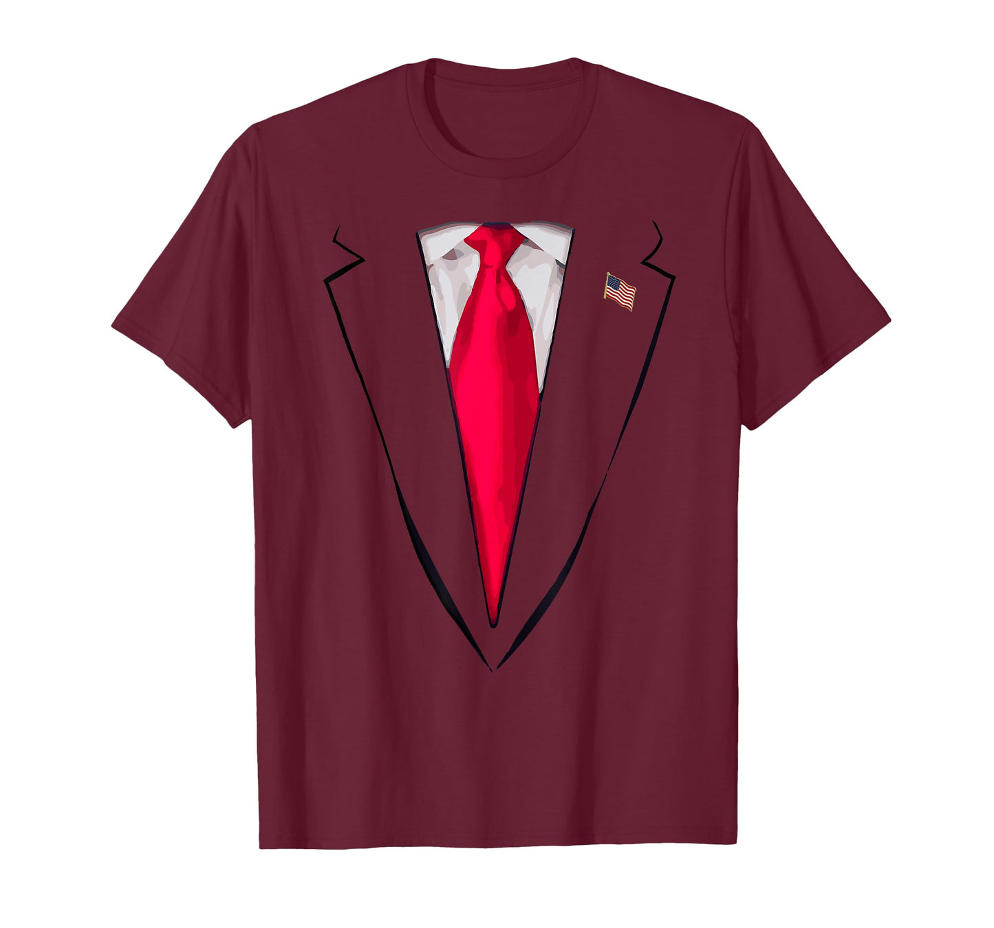 USA President Trump Suit Tshirt Funny Halloween Costume Gift T-Shirt