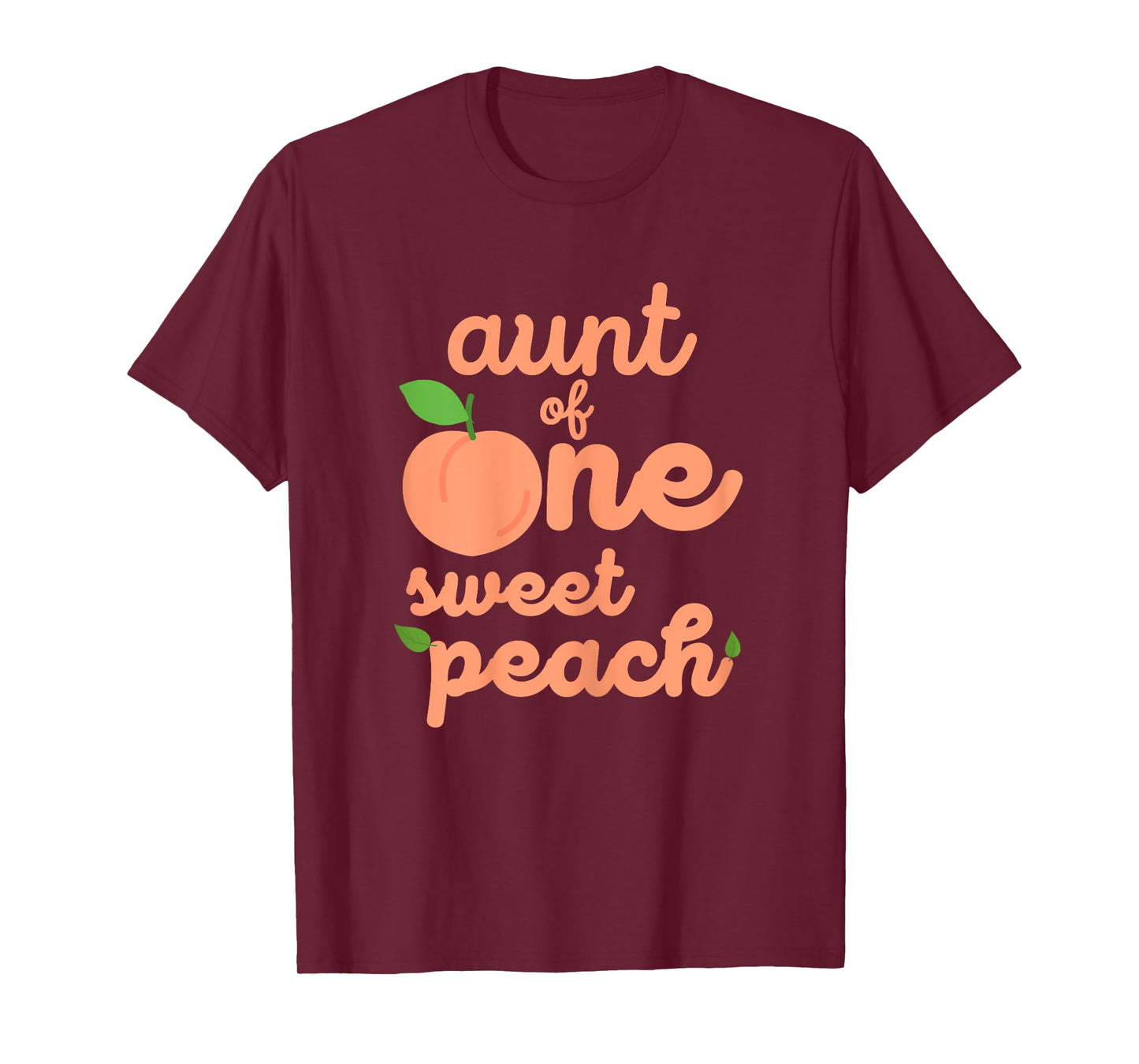 Aunt First Birthday One Sweet Peach Bday Family Matching T-Shirt