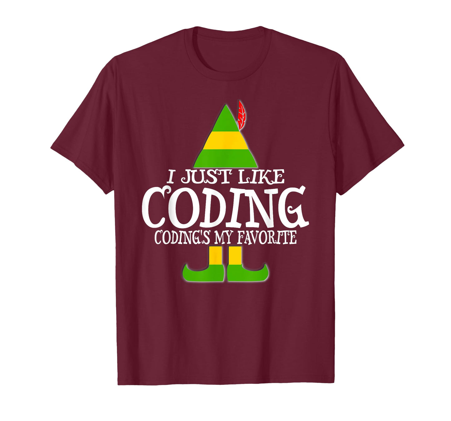 CODING ELF Christmas Computer Medical Coder Program T-Shirt