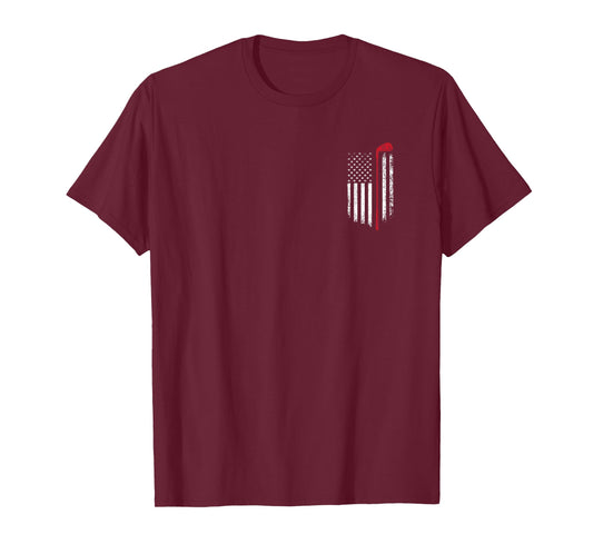 American Patriotic Flag Striped Golf Club Golfer Gift USA Women Kids Men T-Shirt