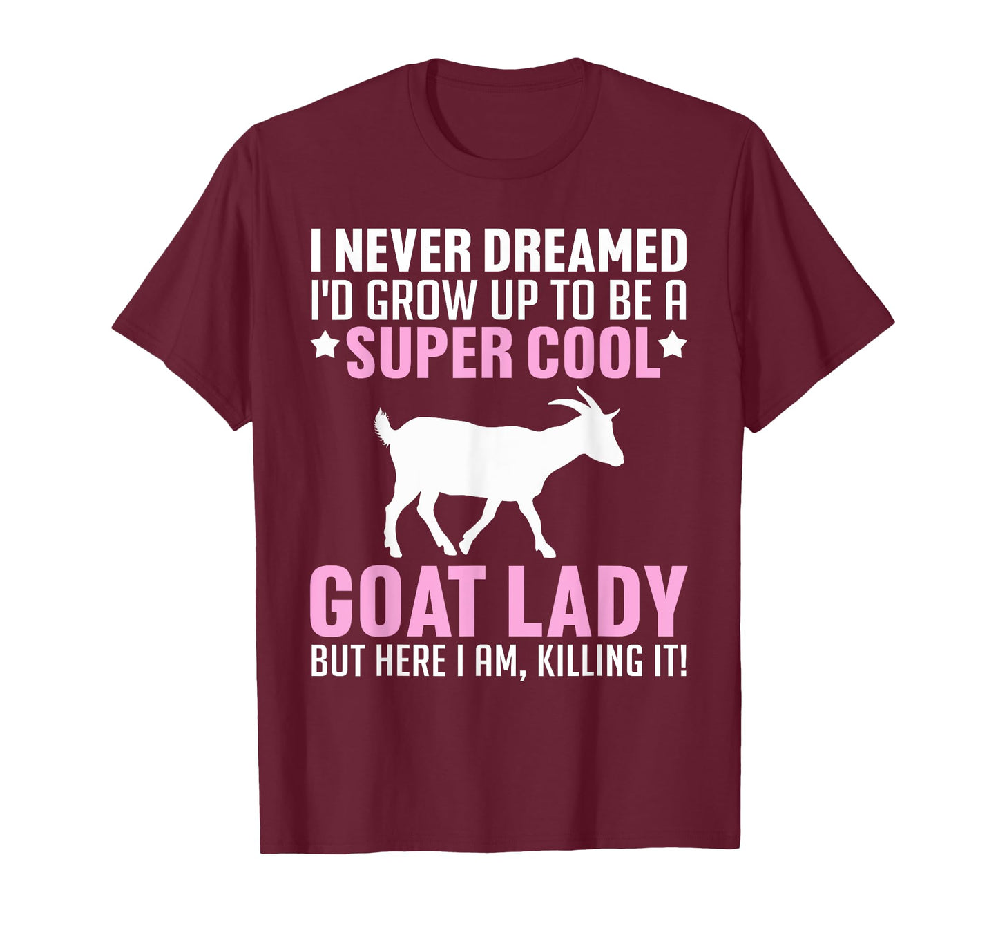 Cool Goat Design For Women Girls Farmer Farming Goat Lover T-Shirt