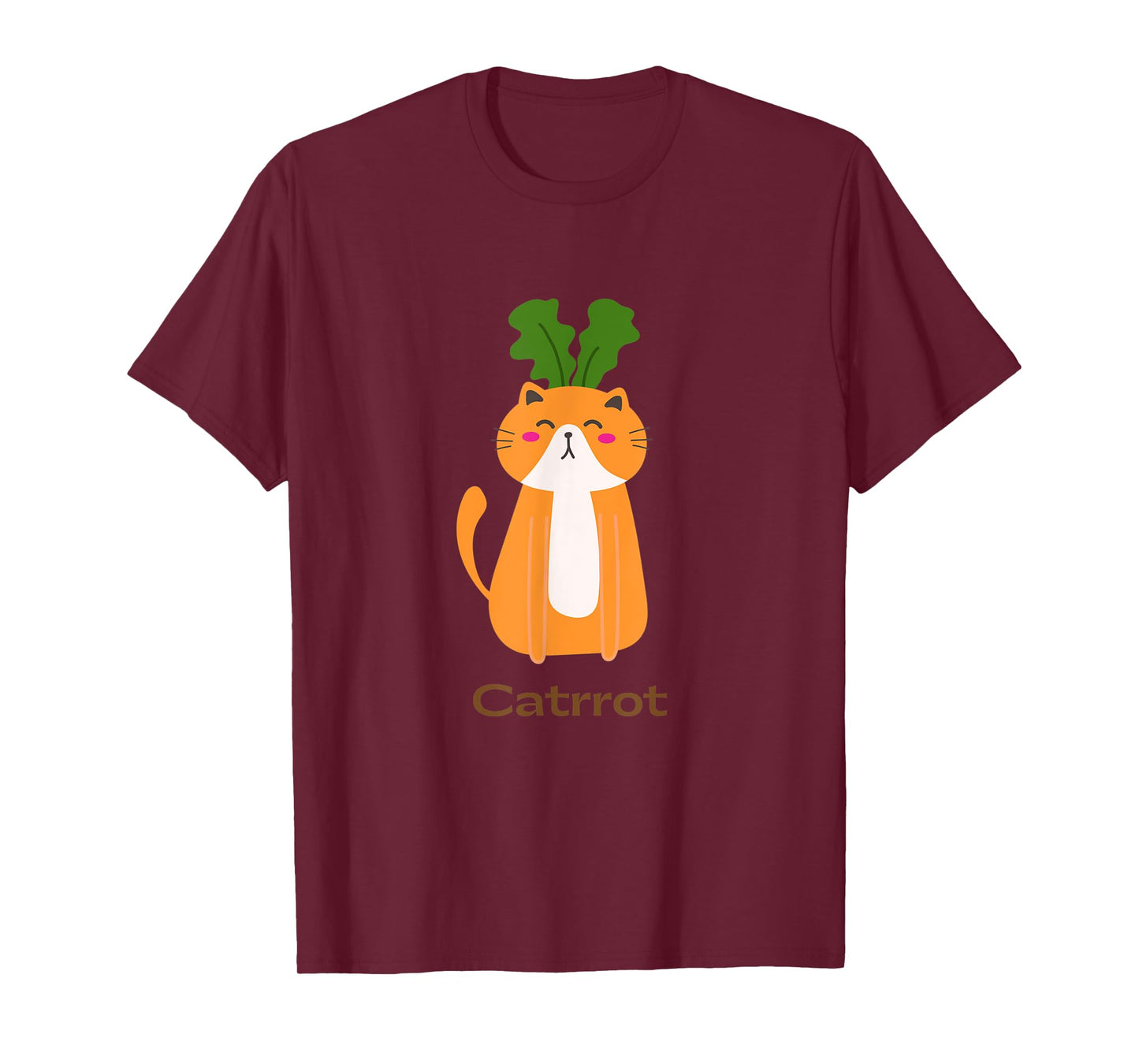 Catrrot Funny Cat Carrot Vegan And Cat Lover Kitten T-Shirt for Men Women