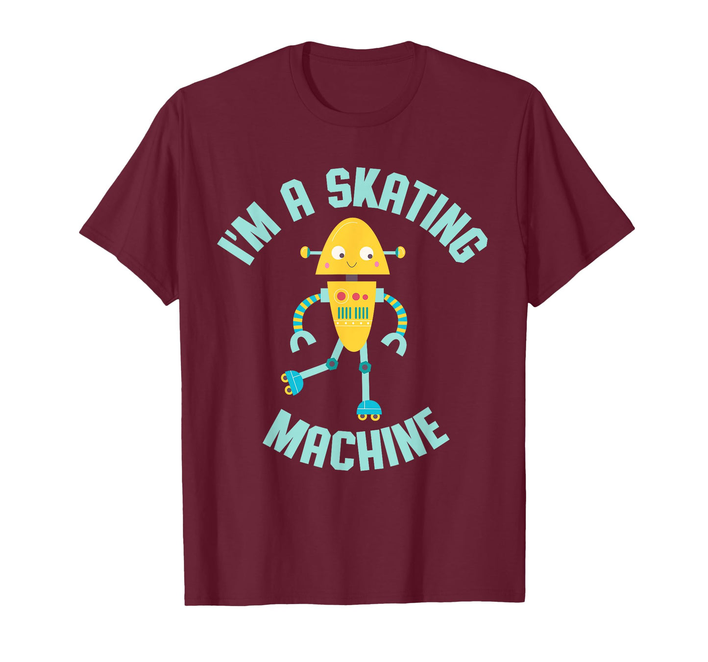 Roller Skating Robot Tshirt for Boys and Girls T-Shirt