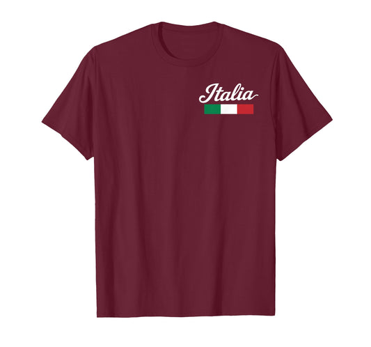 American Italian Flag Funny America Italy Roots Italian T-Shirt