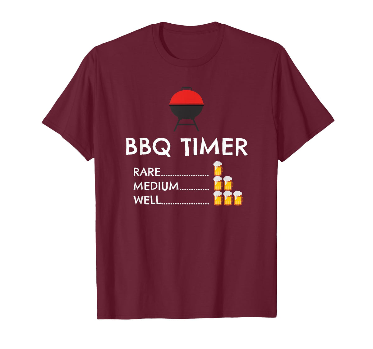 BBQ Timer Barbecue Shirt Funny Grill Grilling Gift T-Shirt