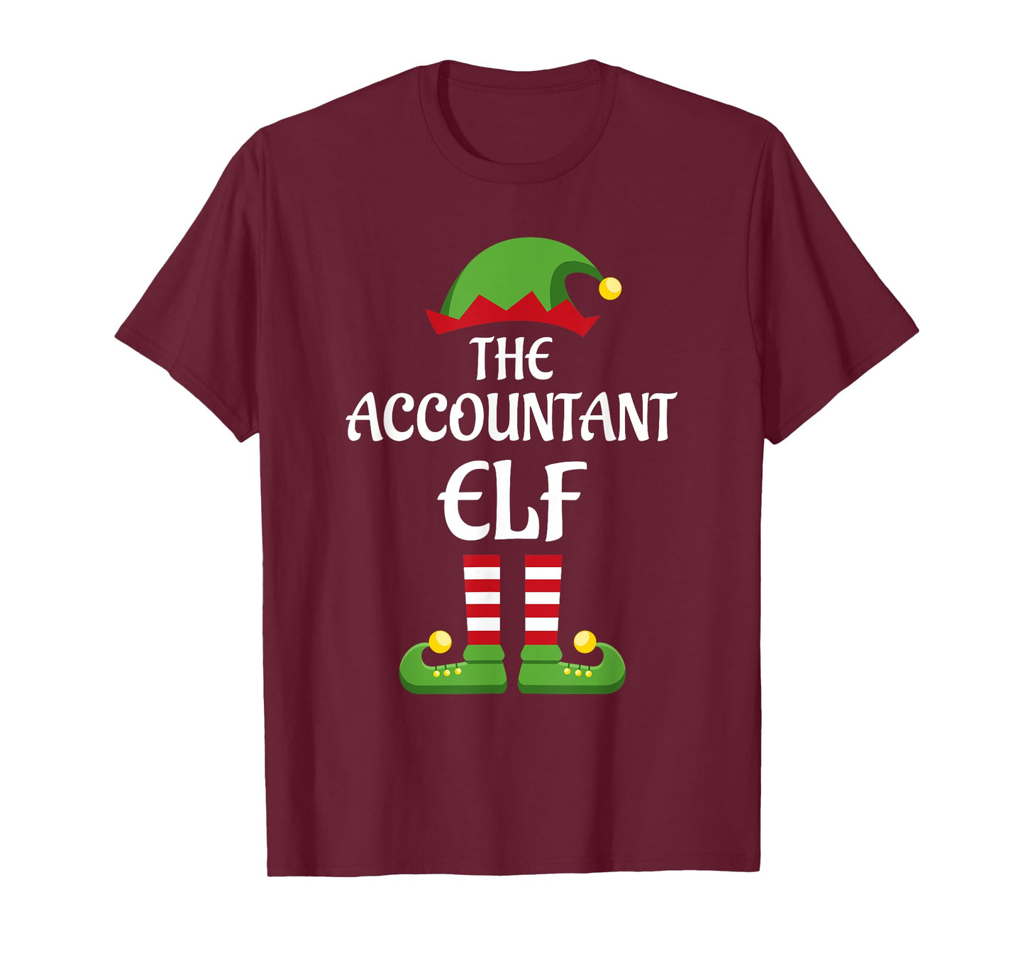 Accountant Elf Family Matching Group Christmas T-Shirt