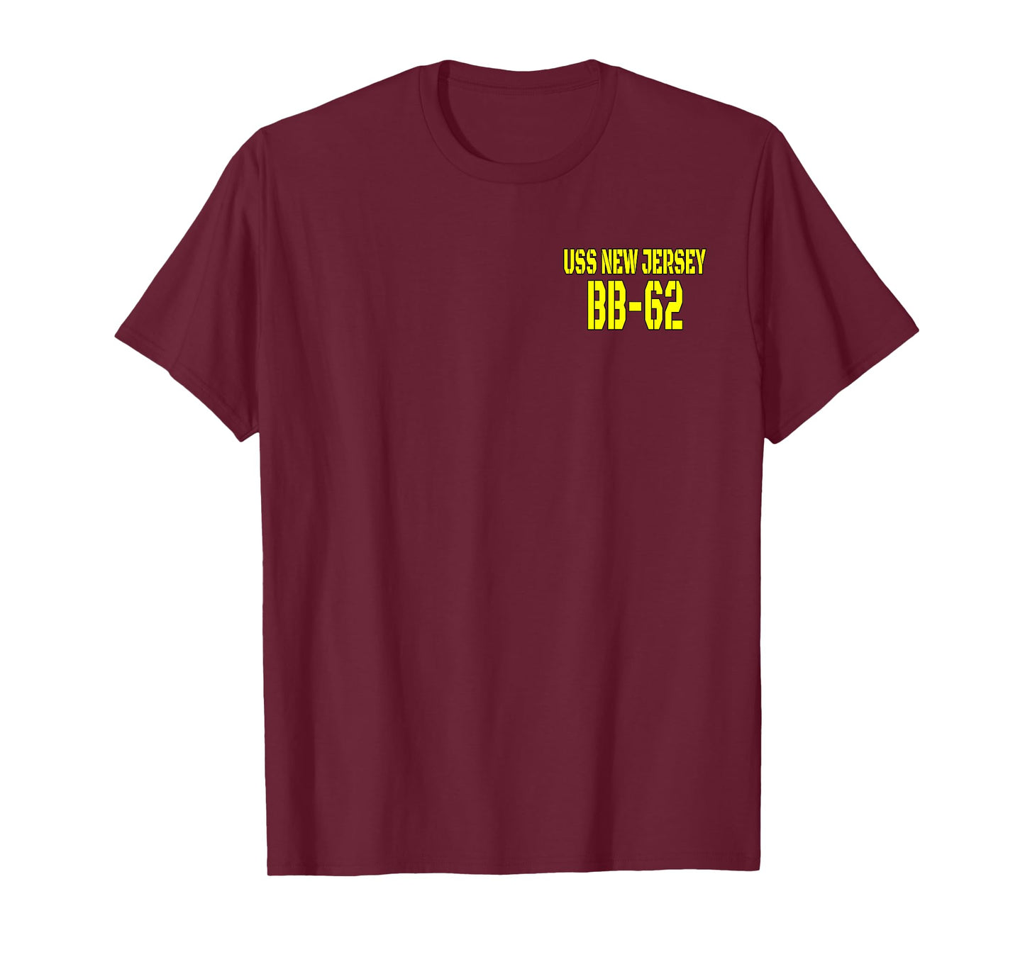 USS New Jersey BB-62 WW2 Battleship Warship Front&Back T-Shirt