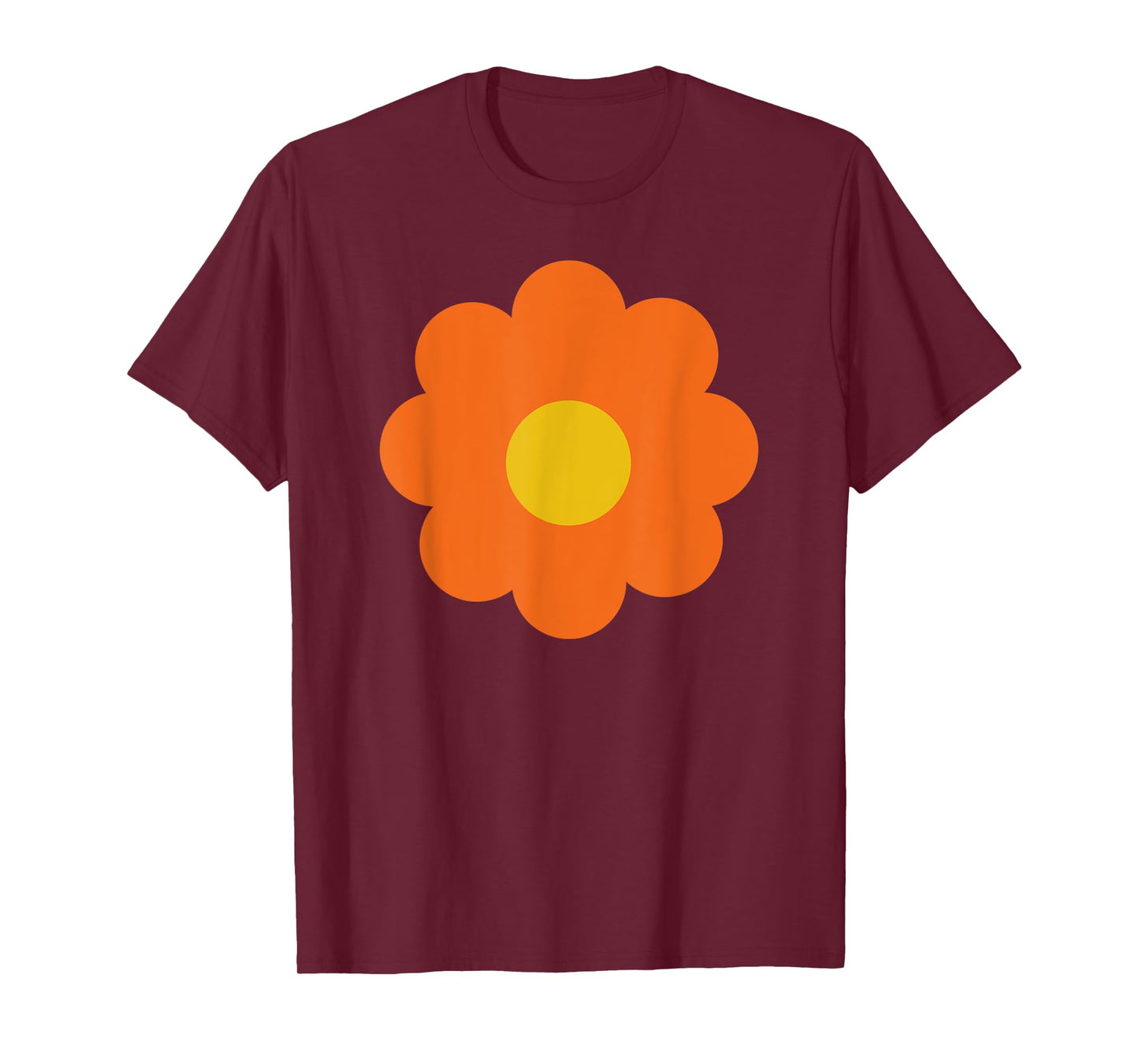Comic Flower in Orange Art Graphic for Men Women Children T-Shirt