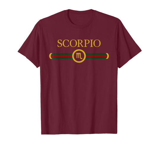 Scorpio zodiac october November birthday art Scorpio sign T-Shirt