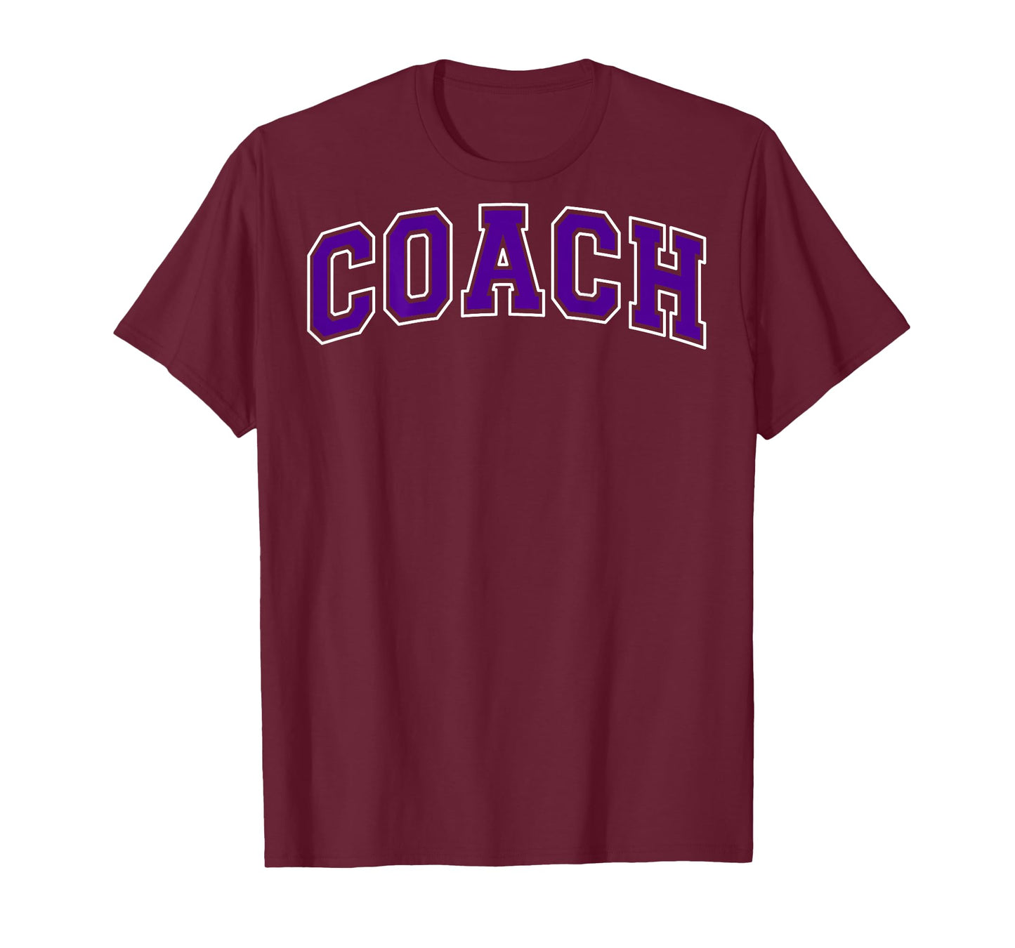 Coach Sports Trainer Vintage Purple White on the back T-Shirt