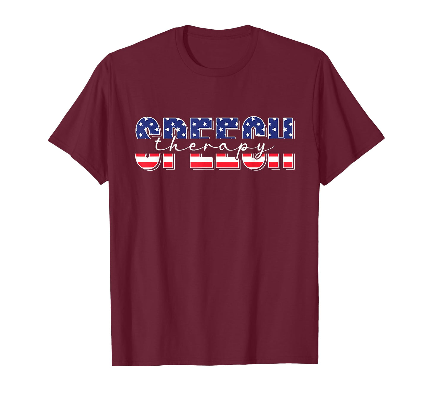 4th Of July Speech Therapy SLP American Flag Patriotic T-Shirt