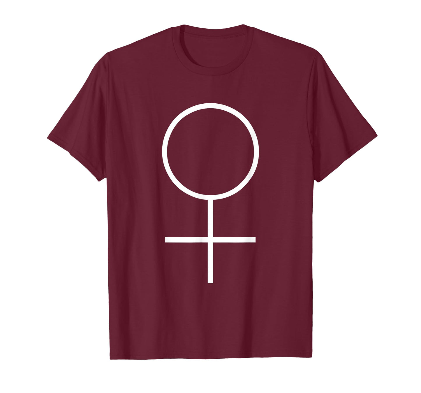 Planet Venus Logo Astrology Symbol White T-Shirt