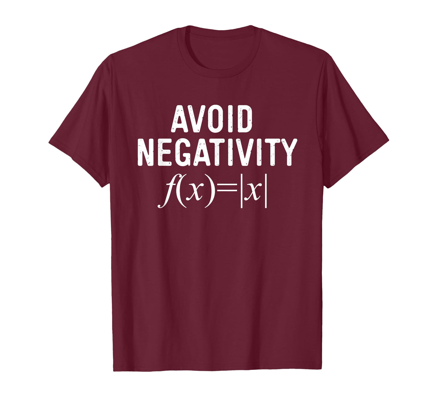 Avoid Negativity Math Equation Teacher Funny Gift Men Women T-Shirt