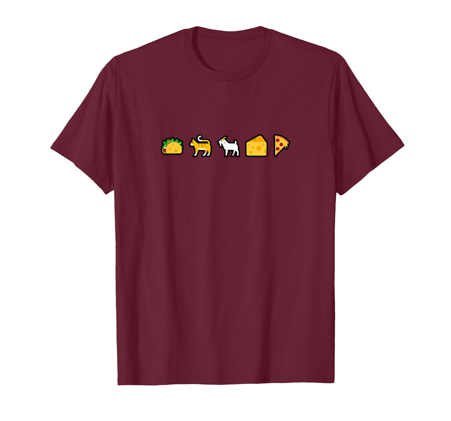 Taco Cat Goat Cheese Pizza Smilie Icon T-Shirt