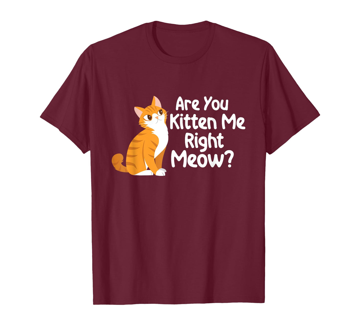 Are You Kitten Me Right Meow - Cat Lover Kitty Owner T-Shirt