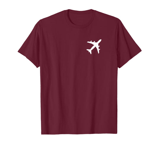 Airplane Logo Simple Aviation and Plane Pilot T-Shirt