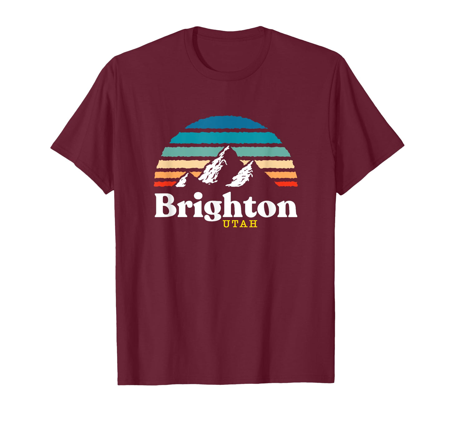 Brighton, Utah - USA Ski Resort 1980s Retro T-Shirt
