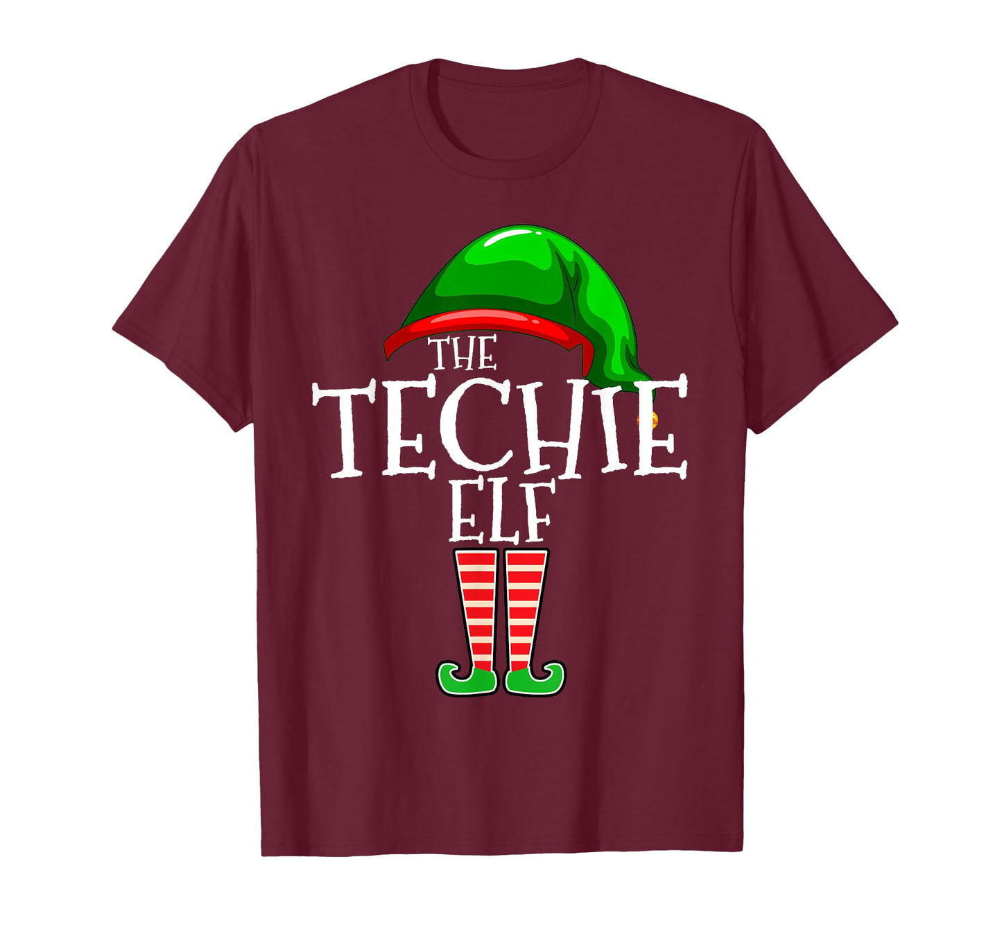 The Techie Elf Family Matching Group Christmas T-Shirt