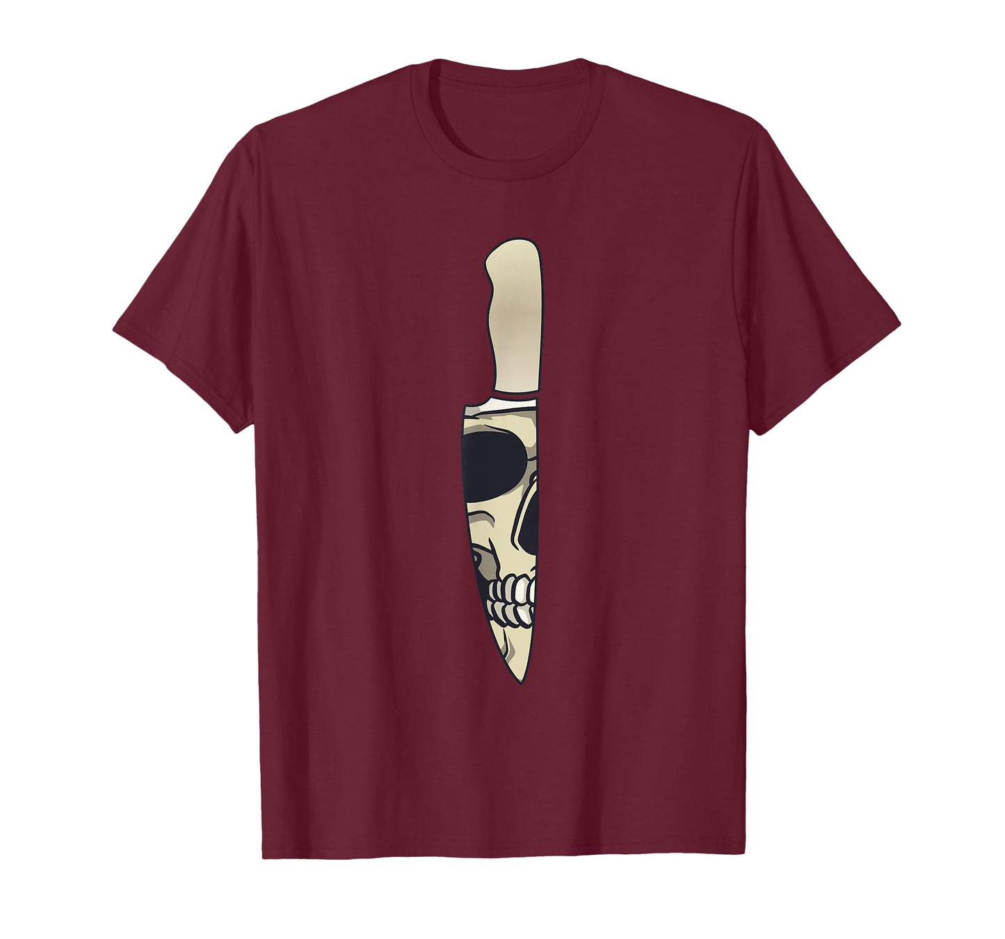 Cook Chef Cooking Knife Skull T-Shirt