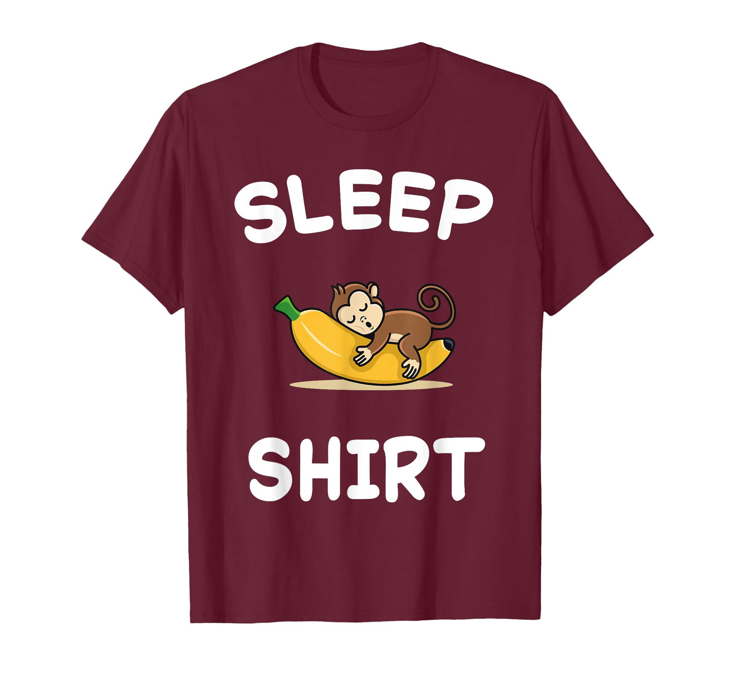 Banana Monkey Monkeys Sleeping Sleep Pajama Nightgown T-Shirt