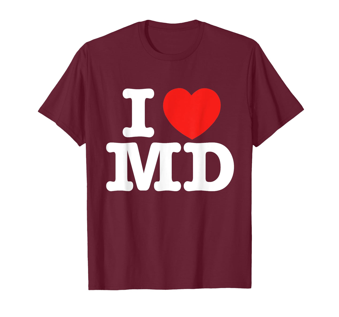 I Heart Maryland (MD) Love T-Shirt