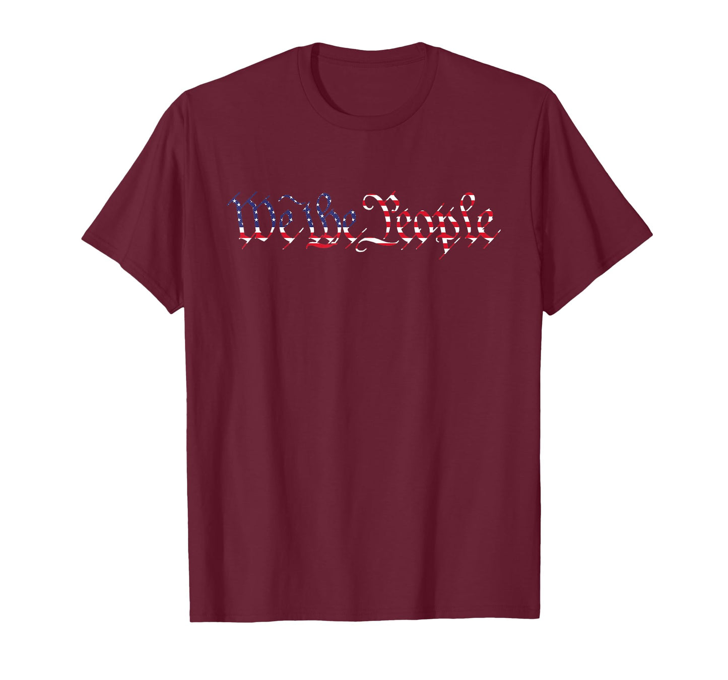 USA Flag Color Red White Blue We The People 4th of July 1776 T-Shirt