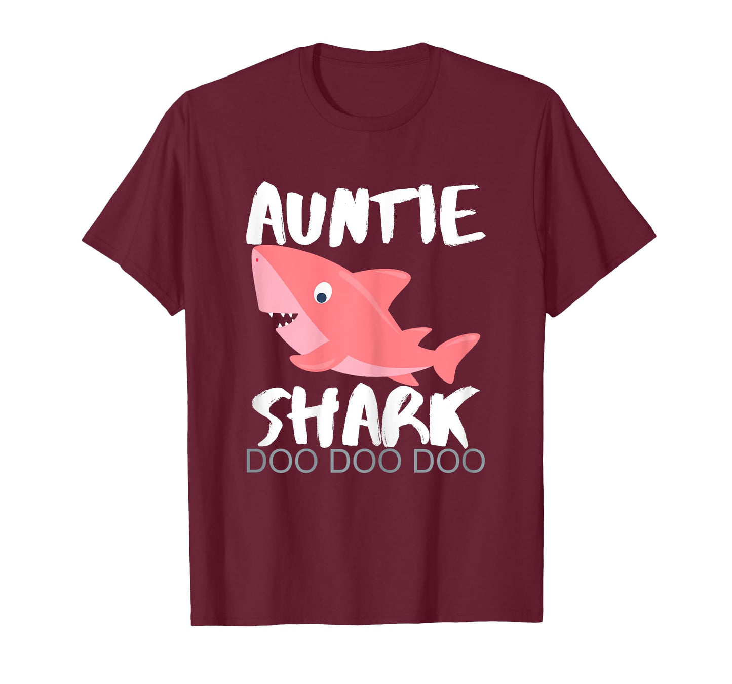 Auntie Shark Christmas Birthday Gift From Niece Nephew Women T-Shirt