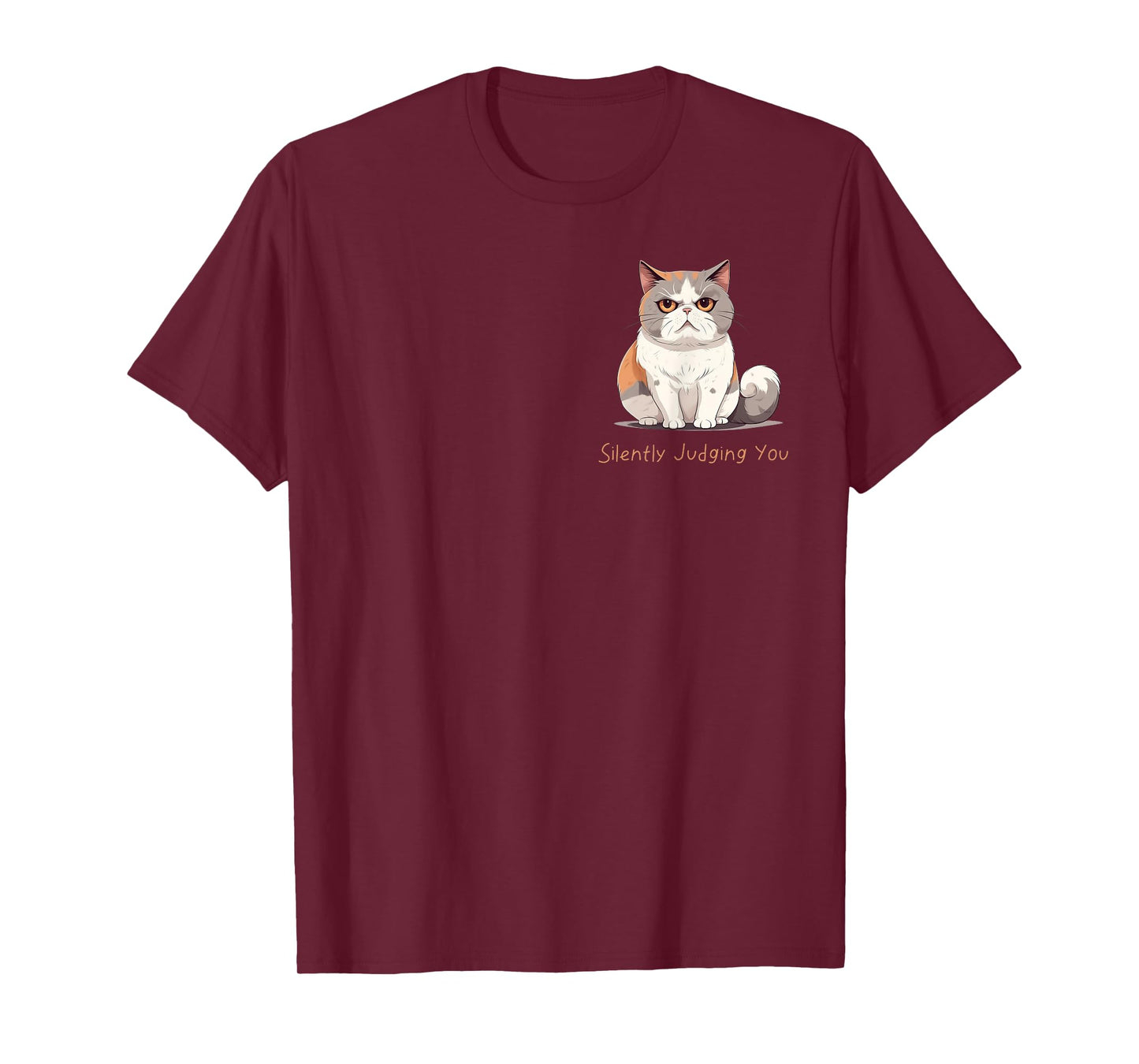 "Silently Judging You" funny cat graphic design T-Shirt