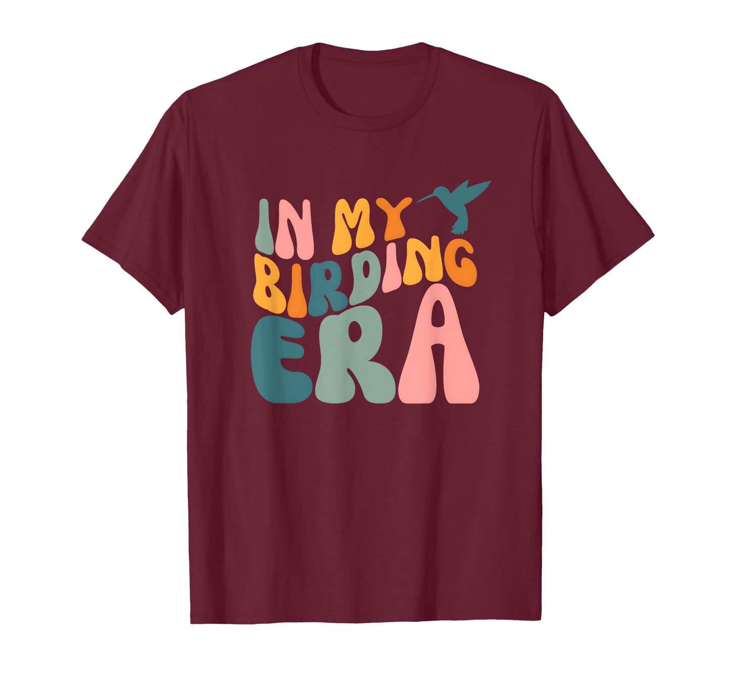 In My Birding Era Graphic Tee - Groovy Retro Birding T-Shirt T-Shirt