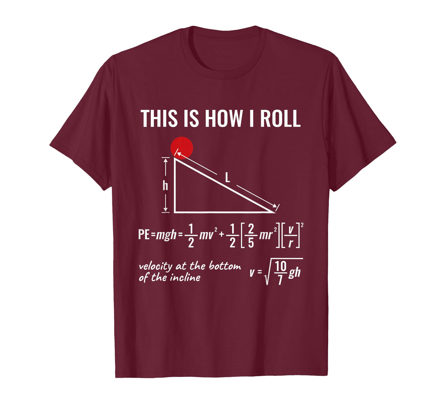Physics Equation, Funny, This is How I Roll, Physicist T-Shirt