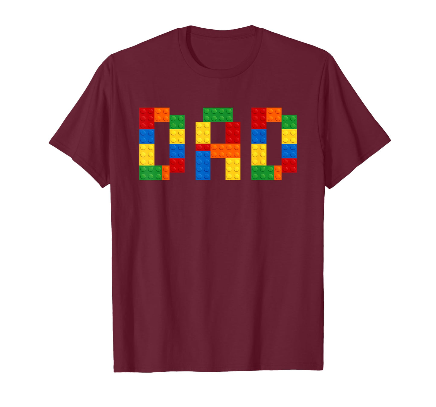 Dad Of The Birthday Boy Building Blocks Bricks Builder Funny T-Shirt