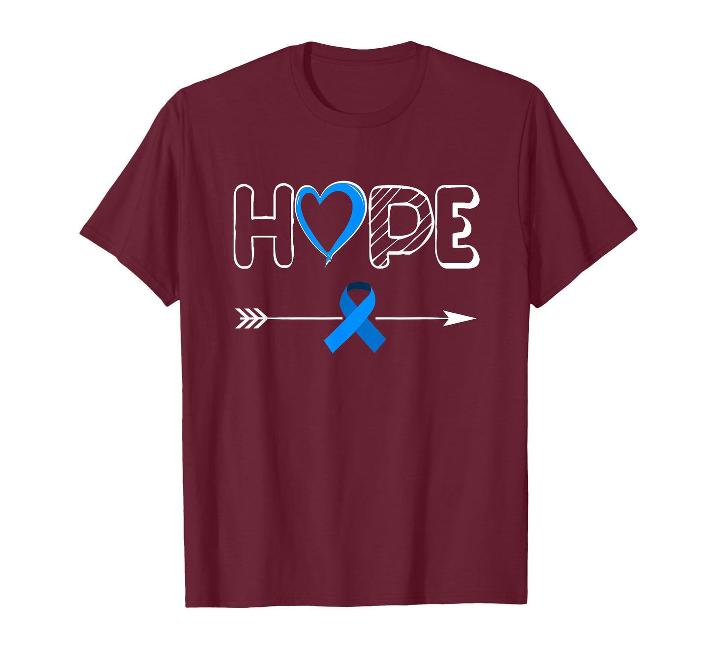 Child Abuse Awareness Shirts Hope Blue Ribbon Shirt T-Shirt