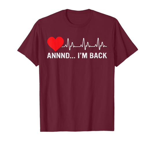 Coronary Bypass Artery Open Heart Diseases Surgery Heartbeat T-Shirt