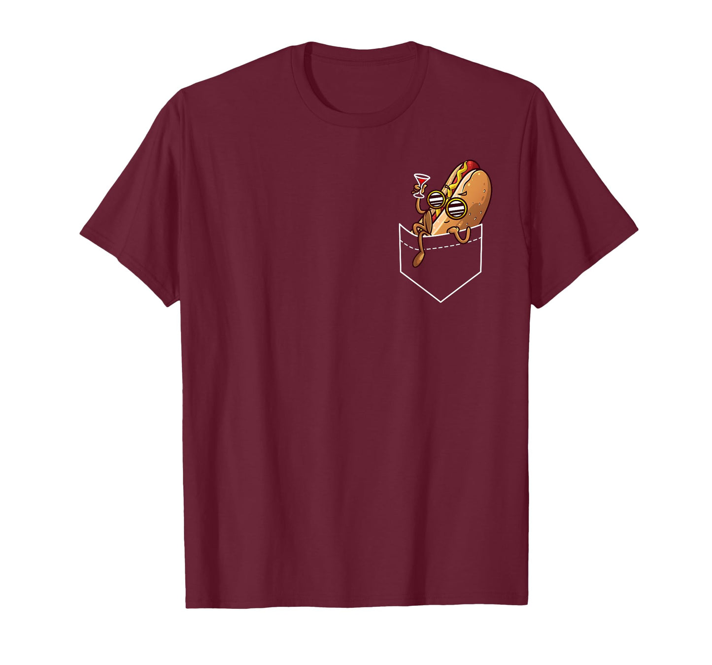 Cool Hot Dog Design For Men Women Kids Dish Hot Dog Lovers T-Shirt