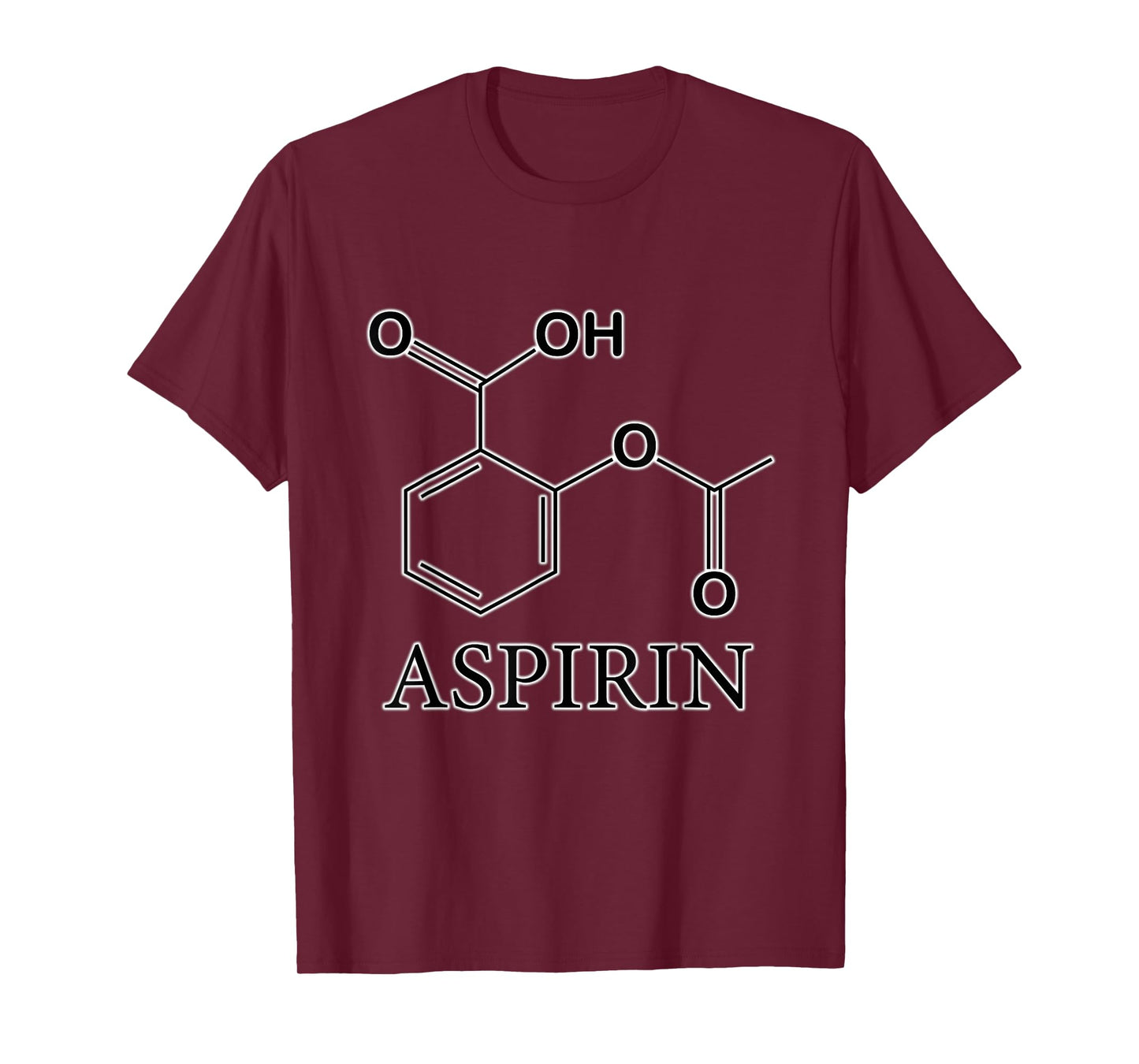 Aspirin Formula Shaped T-Shirt