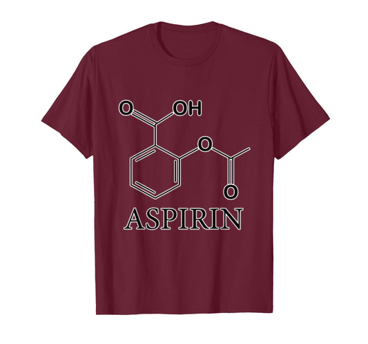 Aspirin Formula Shaped T-Shirt