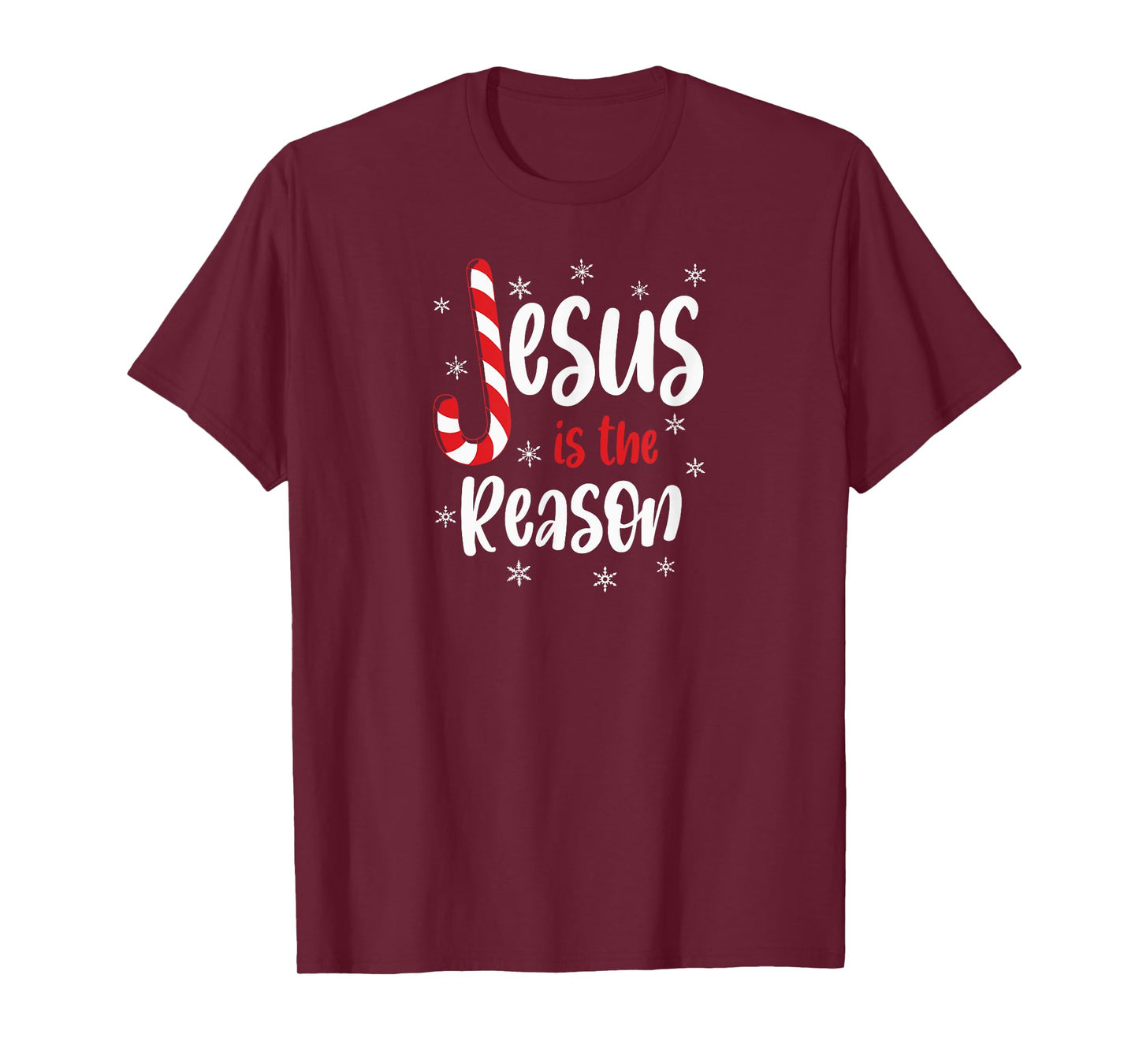 Christian Jesus Is The Reason Candy Cane Religious T-Shirt