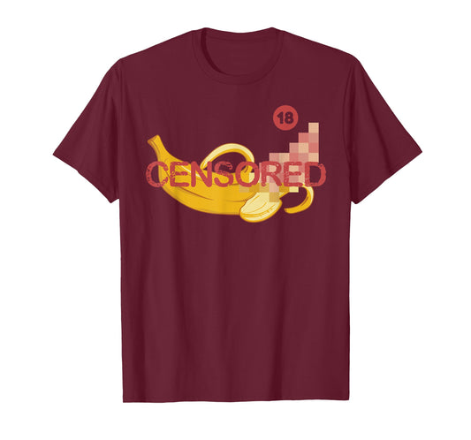 Censored Banana Funny Apparel T-Shirt