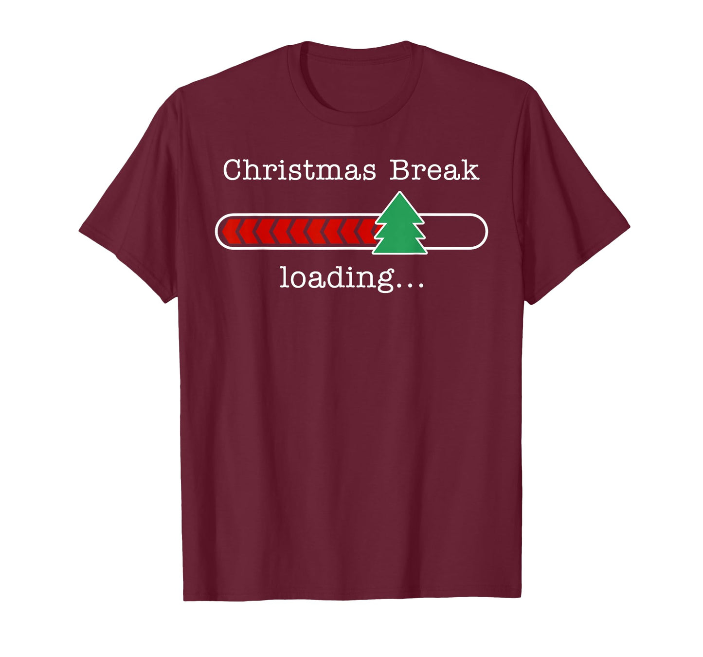 Christmas Break Loading Funny Xmas Holiday Teachers Women T-Shirt