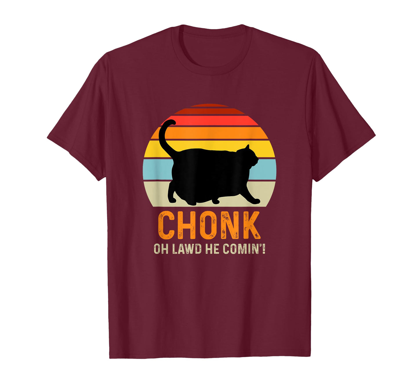 Funny Chonk Cat Meme T-Shirt for Men Women Girls Kids