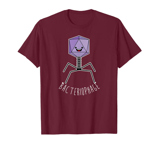 Cute Anime Bacteriophage Microorganism Microbiology T-Shirt