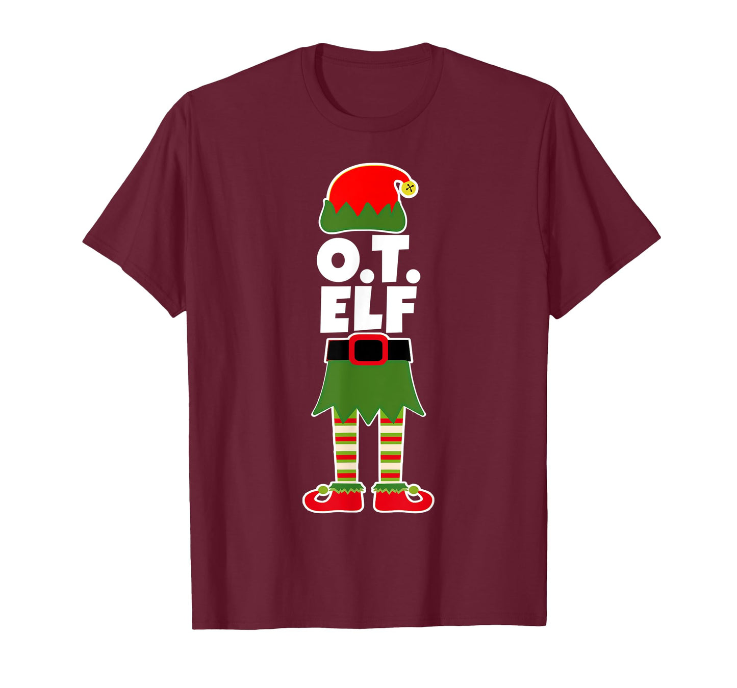 O.T. ELF Christmas Occupational Therapy Therapist T Shirt