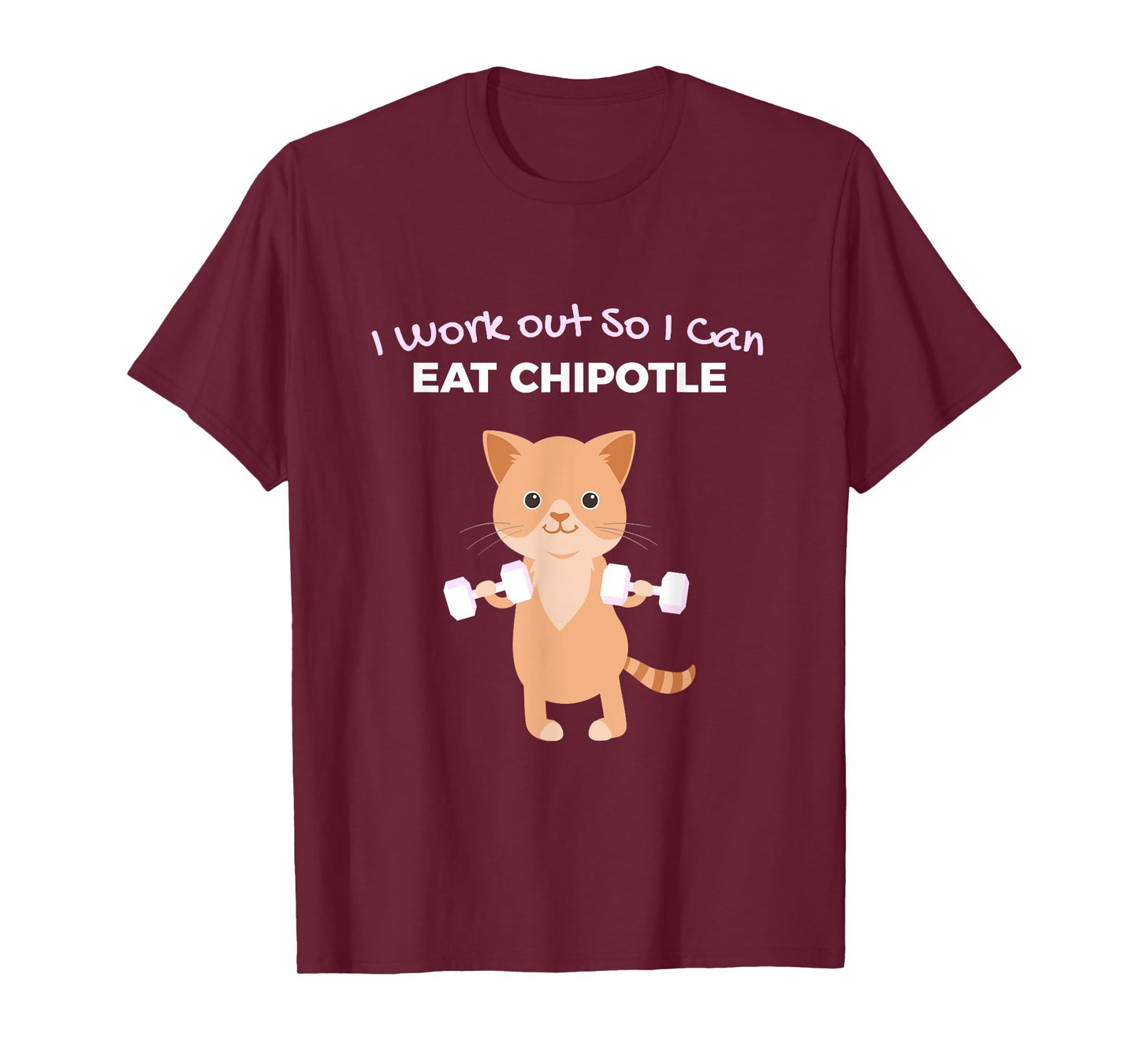 Funny Chipotle Lover Gym Design T-Shirt