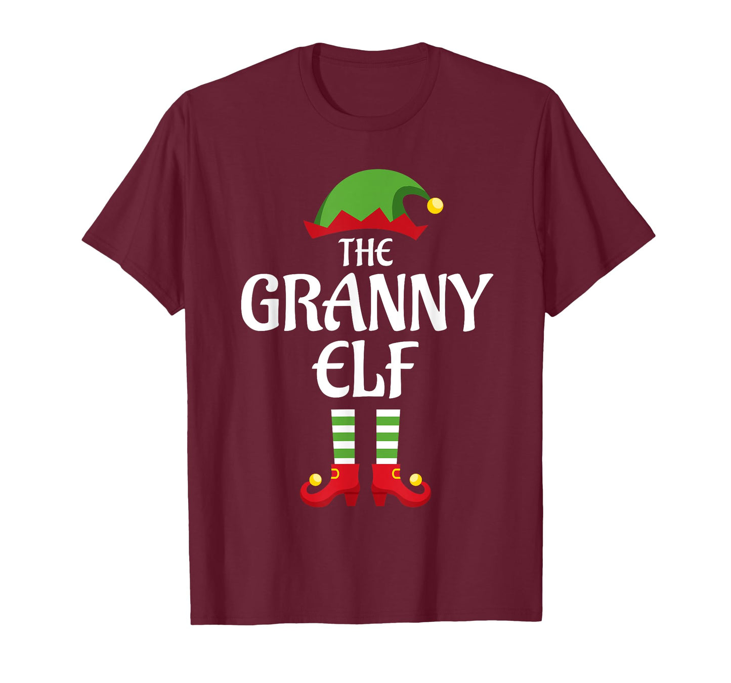 Granny Elf Family Matching Group Christmas Grandma T-Shirt